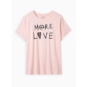 Torrid More Love Vintage Super Soft Slub Beaded Crew Neck Tee (Sz 2)